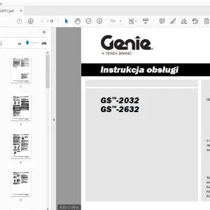 Genie GS-2032 GS-2632 Instrukcja obsługi 1000034PO - PDF DOWNLOAD