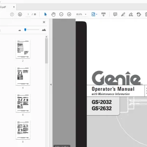 Genie GS-2032 GS-2632 Operator's Manual 82680 - PDF