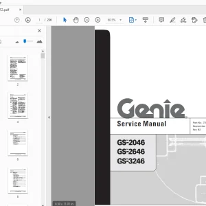Genie GS-2046 GS-2646 GS-3246 Service Manual 72972 - PDF DOWNLOAD