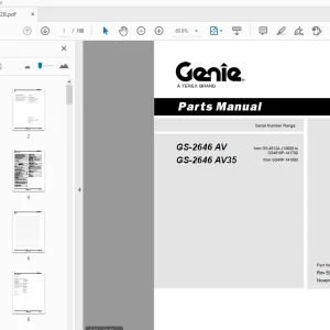 Genie GS-2646 AV GS-2646 AV35 Parts Manual 214728 - PDF DOWNLOAD