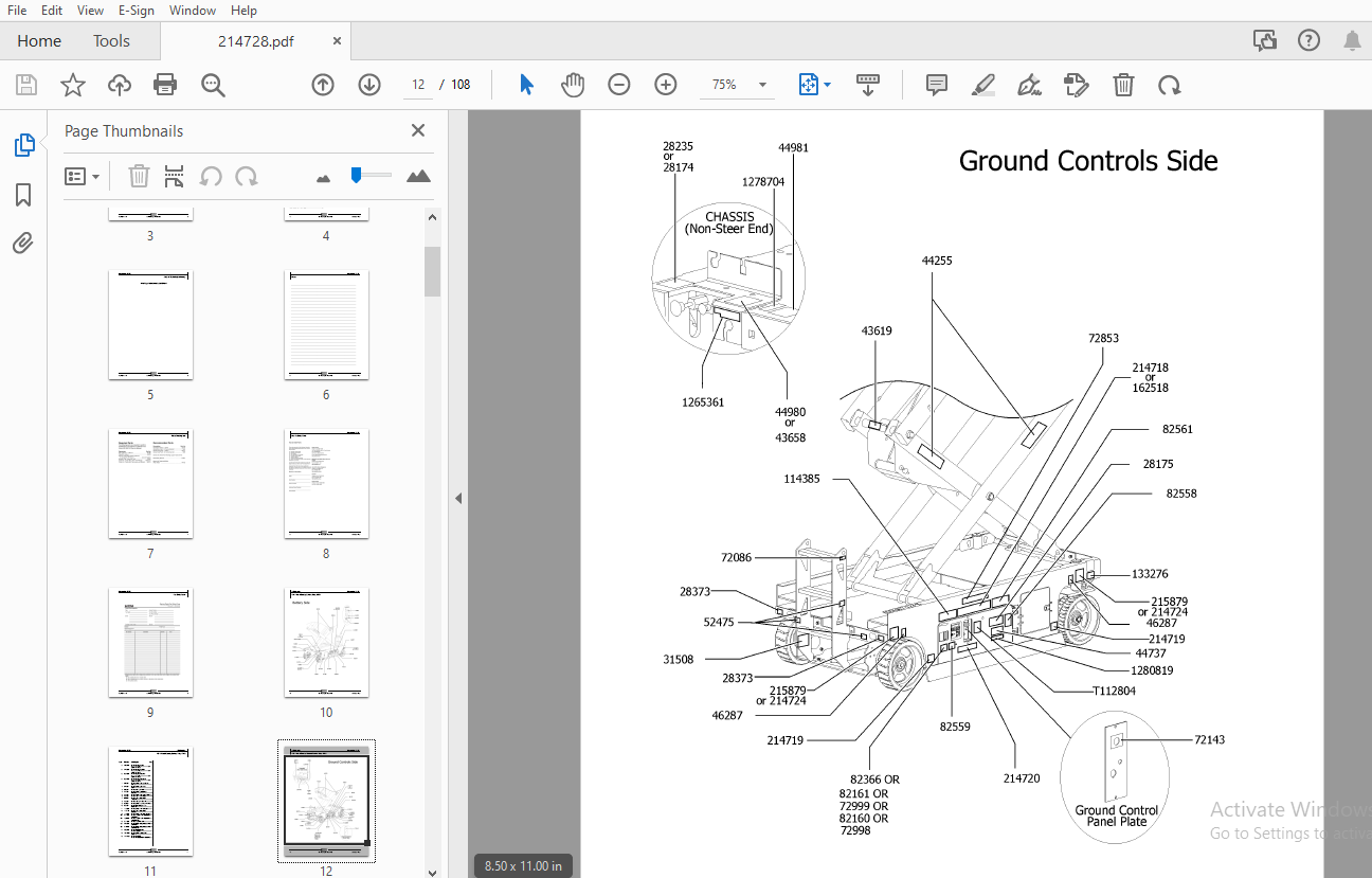 Genie GS-2646 AV GS-2646 AV35 Parts Manual 214728 - PDF DOWNLOAD ...