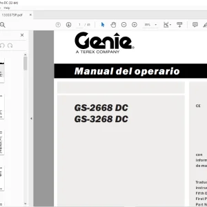 Genie GS-2668 DC GS-3268 DC Manual del Operario 133557