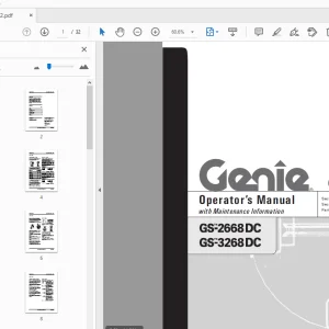 Genie GS-2668 DC GS-3268 DC Operator's Manual 82262 - PDF