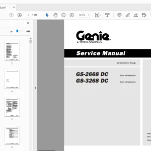 Genie GS-2668 DC GS-3268 DC Service Manual 65248 - PDF DOWNLOAD