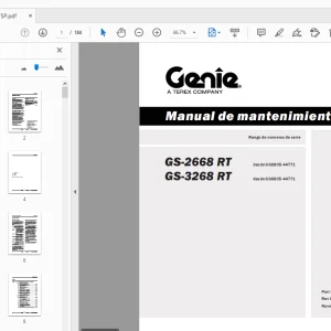 Genie GS-2668 RT GS-3268 RT Manual de mantenimiento 112657SP - PDF DOWNLOAD