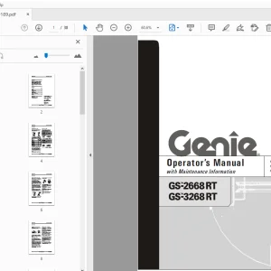 Genie GS-2668 RT GS-3268 RT Operator's Manual 1000189 - PDF DOWNLOAD
