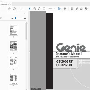 Genie GS-2668 RT GS-3268 RT Operator's Manual 48735 PDF