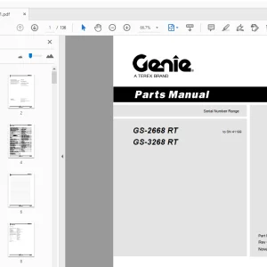 Genie GS-2668 RT GS-3268 RT Parts Manual 52301 - PDF DOWNLOAD