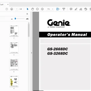 Genie GS-2668DC GS-3268DC Operator's Manual 133557 - PDF
