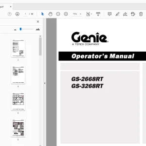 Genie GS-2668RT GS-3268RT Operator's Manual 133533 - PDF DOWNLOAD