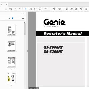 Genie GS-2668RT GS-3268RT Operator's Manual 133534 - PDF