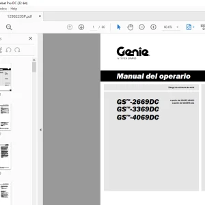 Genie GS-2669DC GS-3369DC GS-4069DC Manual del operario