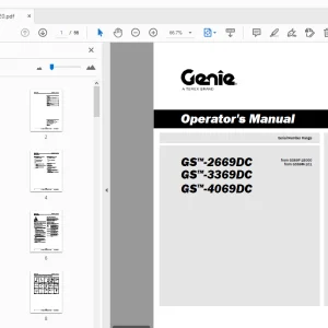 Genie GS-2669DC GS-3369DC GS-4069DC Operator's Manual 1298220 - PDF