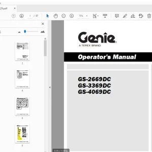 Genie GS-2669DC GS-3369DC GS-4069DC Operator's Manual - PDF