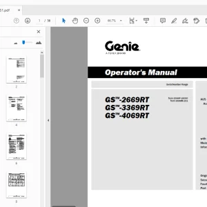 Genie GS-2669RT GS-3369RT GS-4069RT Operator's Manual 1305661 - PDF DOWNLOAD