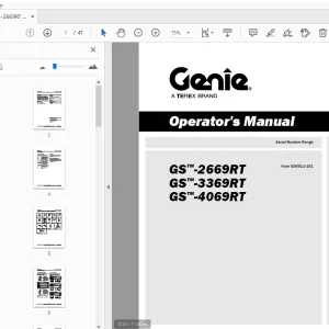 Genie GS-2669RT GS-3369RT GS-4069RT Operator's Manual - PDF DOWNLOAD