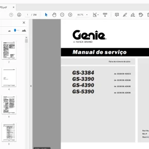 Genie GS-3384 GS-3390 GS-4390 GS-5390 Manual de Servico 84793PB - PDF