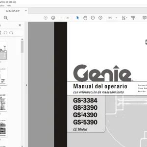 Genie GS-3384 GS-3390 GS-4390 GS-5390 Manual del Operario 82828 PDF