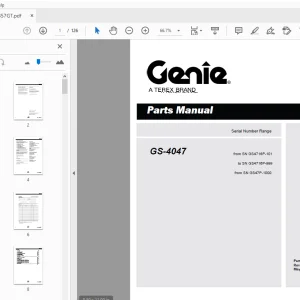 Genie GS-4047 Parts Manual 1273857GT - PDF DOWNLOAD