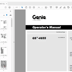 Genie GS-4655 Operator's Manual 1294977 - PDF DOWNLOAD