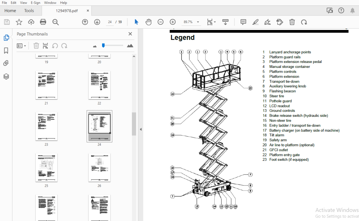 Genie GS-4655 Operator's Manual 1294978 - PDF DOWNLOAD - HeyDownloads ...