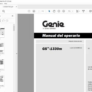 Genie GS™-1330m Manual del operario PDF