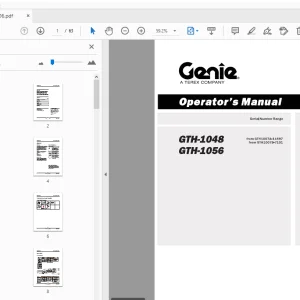 Genie GTH-1048 GTH-1056 Operator's Manual 133306 - PDF DOWNLOAD