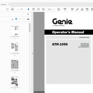 Genie GTH-1056 Operator's Manual 1267189 - PDF DOWNLOAD