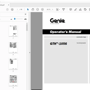 Genie GTH-1056 Operator's Manual 1303144 - PDF DOWNLOAD