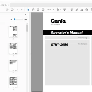 Genie GTH-1056 Operator's Manual 1311461 - PDF DOWNLOAD