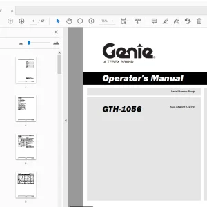 Genie GTH-1056 Operator's Manual 214834 - PDF DOWNLOAD
