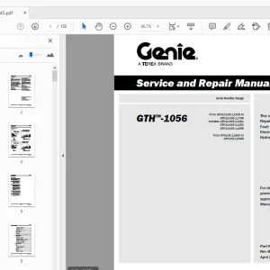 Genie GTH-1056 Service & Repair Manual 1278145 - PDF DOWNLOAD