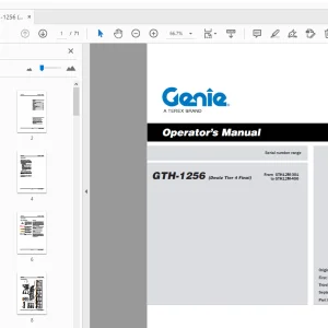 Genie GTH-1256 (Deutz Tier 4 Final) Operator's Manual - PDF