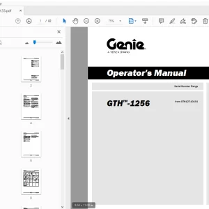 Genie GTH-1256 Operator's Manual 1310133 - PDF DOWNLOAD