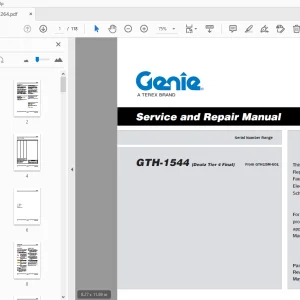 Genie GTH-1544 (Deutz Tier 4 Final) Service & Repair Manual 1282264 - PDF DOWNLOAD