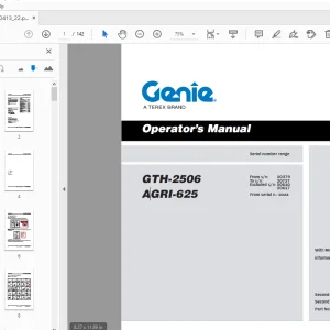 Genie GTH-2506 AGRI-625 Operator's Manual - PDF