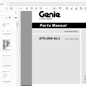 Genie GTH-2506 AU.2 Parts Manual 645006 - PDF DOWNLOAD