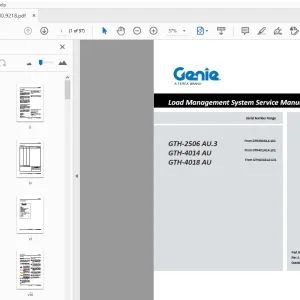 Genie GTH-2506 AU.3 GTH-4014 AU GTH-4018 AU Service Manual - PDF