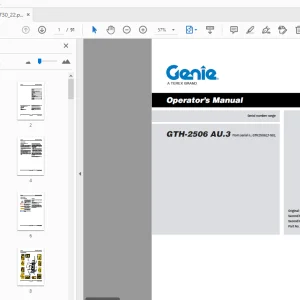 Genie GTH-2506 AU.3 Operator’s Manual 57.0009.0730 PDF