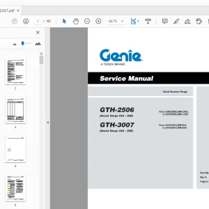 Genie GTH-2506 (Deutz Stage IIIA-IIIB) GTH-3007 (Deutz Stage IIIA-IIIB) Service Manual - PDF
