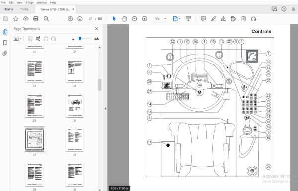 Genie GTH-2506 GTH-3007 Stage 3A Stage 3B Operator's Manual PDF ...