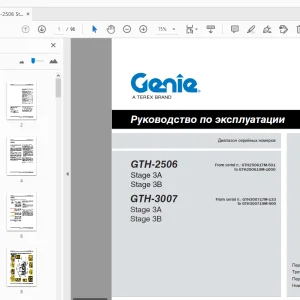 Genie GTH-2506 GTH-3007 Руководство по эксплуатации 57.0009.0689_31 - PDF