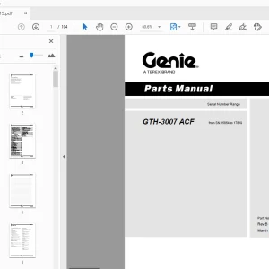 Genie GTH-3007 ACF Parts Manual 645015 - PDF DOWNLOAD