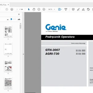 Genie GTH-3007 AGRI-730 Podręcznik Operatora 57.0009.0545_21 - PDF DOWNLOAD