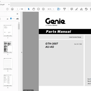 Genie GTH-3007 AU-AG Parts Manual 645024 - PDF DOWNLOAD