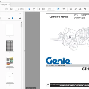Genie GTH-3007 Operator's Manual 57.0008.5200 - PDF DOWNLOAD