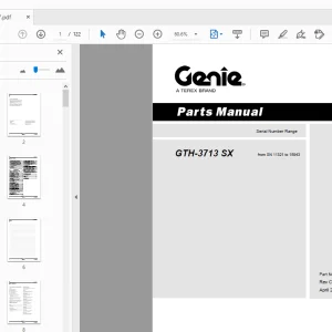 Genie GTH-3713 SX Parts Manual 645017 - PDF DOWNLOAD
