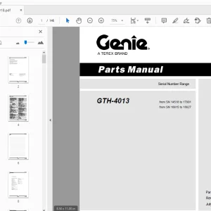 Genie GTH-4013 Parts Manual 645018 - PDF DOWNLOAD