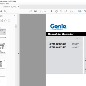 Genie GTH 4013 SX GTH 4017 SX Manual del Operador