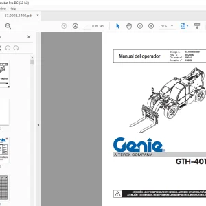 Genie GTH-4013 SX Manual del Operario 57.0008.3400